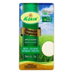 Arroz Orgânico Agulhinha Polido KORIN 1kg