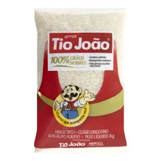 Arroz Branco tipo 1 TIO JOÃO 1kg