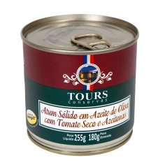 Atum Sólido em Azeite com Tomate Seco e Azeitona TOURS 255g
