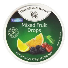 Bala de Frutas mistas sem açúcar CAVENDISH & HARVEY 175g