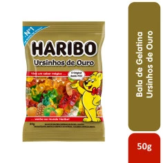 Bala de gelatina Ursinhos de Ouro HARIBO 60g