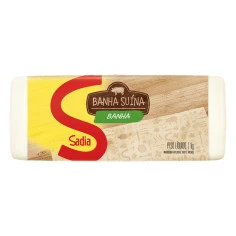 BANHA REFINADA SADIA 1KG