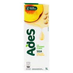Bebida de Soja sabor Pêssego ADES 1l