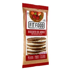 Biscoito de Arroz Integral Chocolate ao Leite FIT FOOD 70g