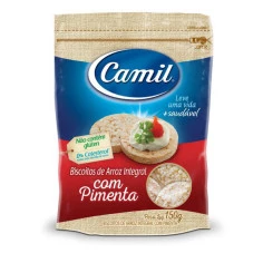 Biscoito de Arroz com Pimenta Integral CAMIL 150g