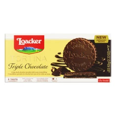 Biscoito Tortina Triple Chocolate LOACKER 63g