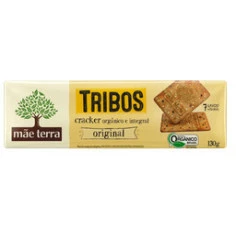 Biscoito Tribos Cracker Integral Orgânico Original MÃE TERRA 130g