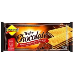 Biscoito Wafer Chocolate Zero Açúcar e Zero Lactose LOWÇUCAR 115g