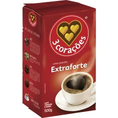 Café Extraforte a Vácuo 3 CORAÇÕES 500g
