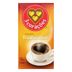 Café Tradicional a Vácuo 3 CORAÇÕES 500g