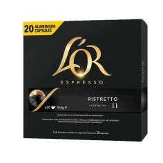 Café Espresso Ristretto 20 Cápsulas L'OR 104g