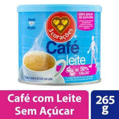 CAFE C LEITE TRADICIONAL 3 CORACOES 300G