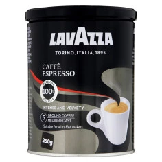 Café Torrado e Moído Espresso Italiano Clássico Lata LAVAZZA 250g
