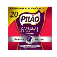 Café Lungo Intenso 20 Cápsulas PILÃO 104g