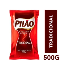 Café Torrado e Moído Tradicional PILÃO 500g