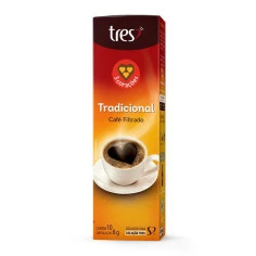 Café Filtrado 10 Cápsulas 3 CORAÇÕES 