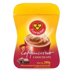 CAPUCCINO CHOCOLATE 3 CORACOES 200G