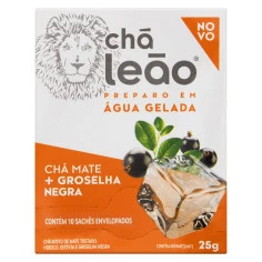 Chá Mate Groselha Negra Cold Brew LEÃO 25g