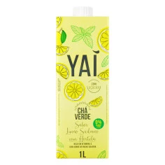 Chá Verde sabor Limão Siciliano com Hortelã YAÍ 1L