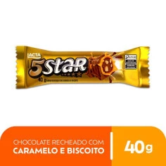 Chocolate com Caramelo 5Star LACTA 40g