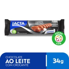CHOC LACTA DIAMANTE NEGRO 34G