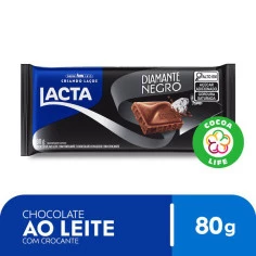 CHOC LACTA DIAMANTE NEGRO 80G