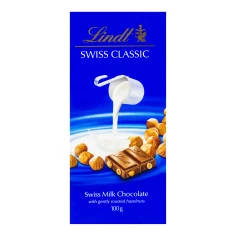 Chocolate ao Leite com Avelã Swiss Classic LINDT 100g