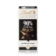Chocolate Excellence Dark 90% Cacau LINDT 100g