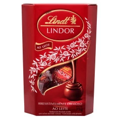 Bombom de Chocolate ao Leite Lindor LINDT 75g
