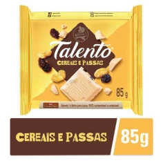 Chocolate Talento Cereais e Passas GAROTO 85g