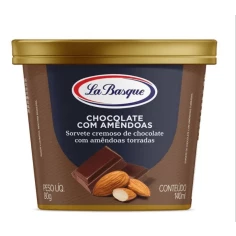 Sorvete Chocolate com Amêndoas LA BASQUE 140ml