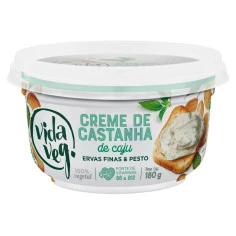 Creme de Castanha de Caju com Ervas Finas e Pesto VIDA VEG 180g