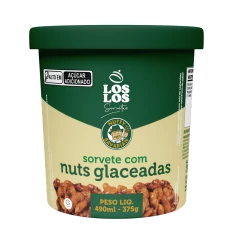 Sorvete Nuts Glaceadas LOS LOS 490ml