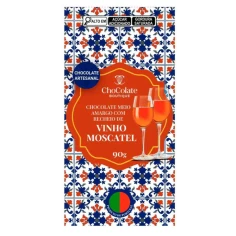Chocolate Meio Amargo Vinho Moscatel BOUTIQUE 90g