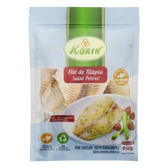 FILE DE TILAPIA S/PELE CONG KORIN 450G