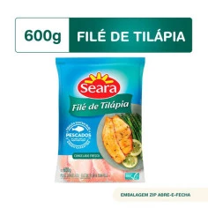 Filé de Tilápia sem Pele SEARA 600g