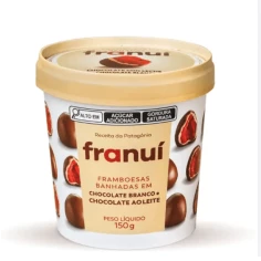Framboesas Banhadas Chocolate Branco ao Leite FRANUÍ 150g