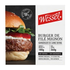 Hambúrguer de Filé Mignon WESSEL 360gr