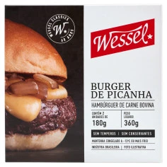 Hambúrguer de Picanha WESSEL 360gr