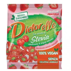Bala de goma sabor Morango com Stevia DIETORELLE 70g