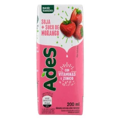Bebida de Soja de Morango ADES 200ml