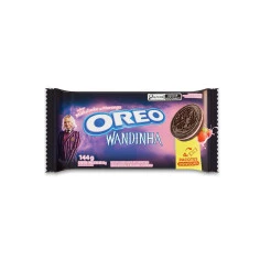 Biscoito Milkshake de Morango Wandinha OREO 144g