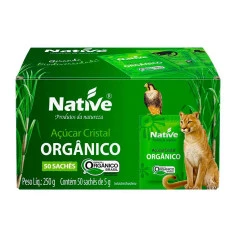 Açúcar Cristal Orgânico sachê NATIVE 250g