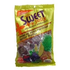 Bala de Algas Marinhas sabor Frutas SWEET JELLY 200g