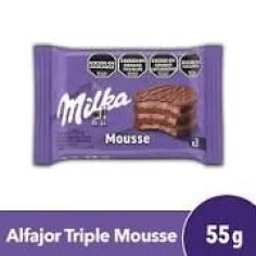 Alfajor Mousse Triplo Chocolate MILKA  55g