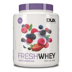  Whey Isolado Hidrolisado Concentrado Sabor Frutas Vermelhas - DUX 450g