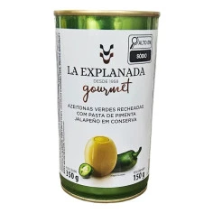 Azeitona Verde com Pimenta Jalapeño LA EXPLANADA 150g
