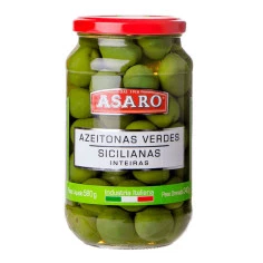 Azeitona Verde Siciliana Inteira ASARO 340g