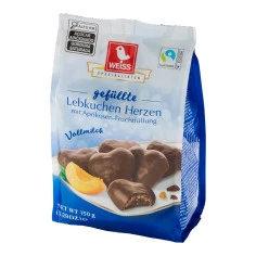 Pão de Mel Corações de Lebkuchen com Damasco WEISS 150g