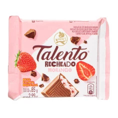 CHOC GAROTO TALENTO MORANGO 85G